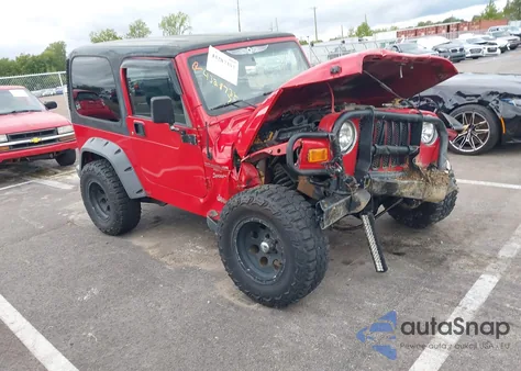 2001 Jeep Wrangler Sport из США, поврежденный, VIN 1J4FA49S51P328455